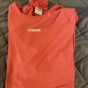 Pink Gymshark long sleeve crop.